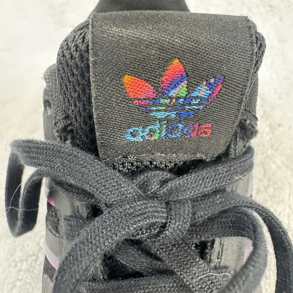 NEW ADIDAS ORIGINALS MULTIX EL I CORE Toddler 4k Black Rainbow Baby‎ Athleisure